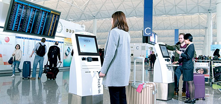 Sun Country Check in through Self-service kiosks