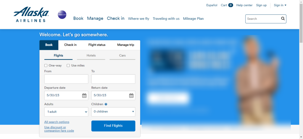 Alaska airlines check in