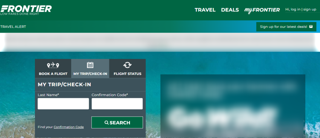Step by step airport check in